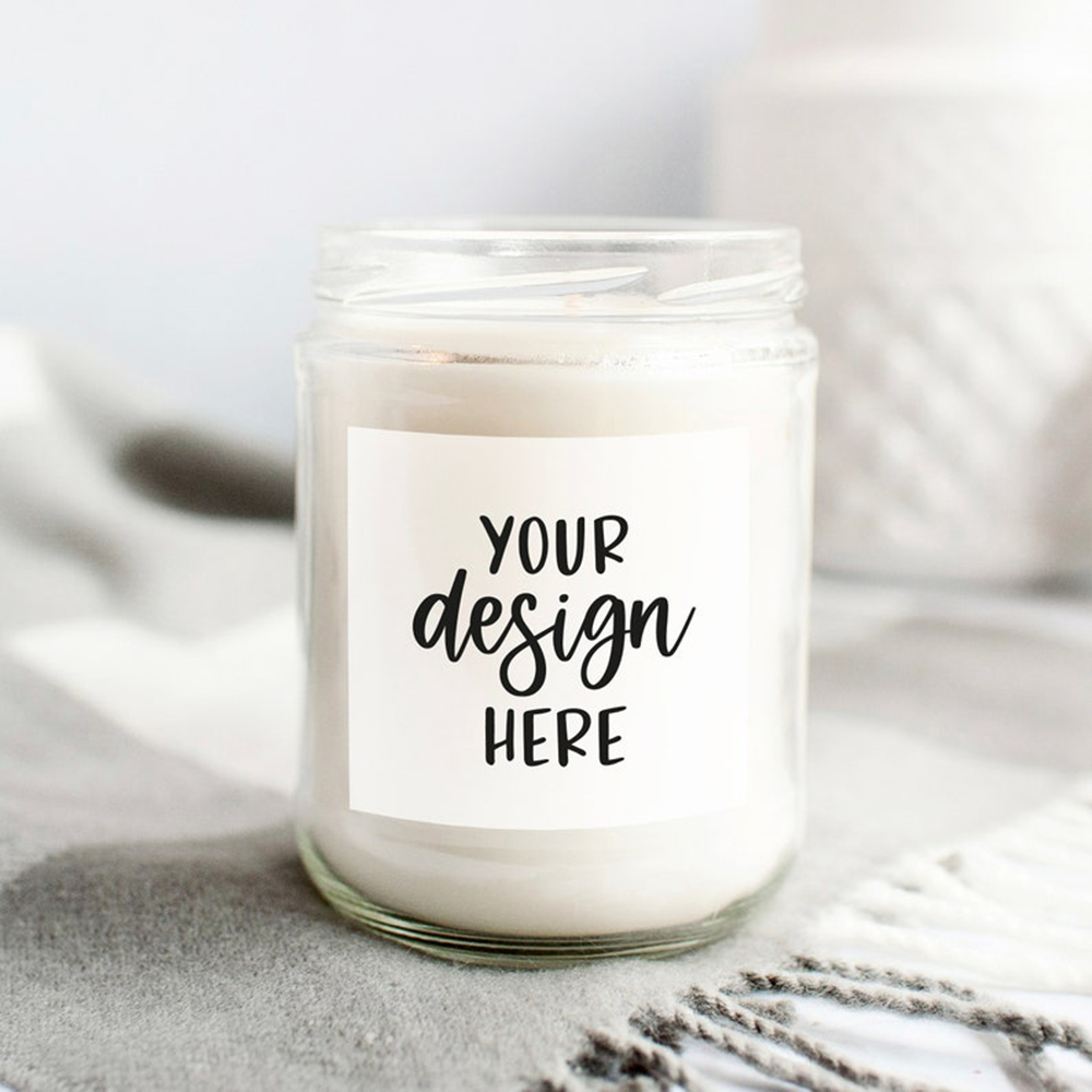 Personalised Candle Label - 30枚入り-50mm カスタムキャンドルジャーステッカー パーソナライズされたテキストと画像 カスタマイズ可能なデカール キャンドル容器用 ラベル