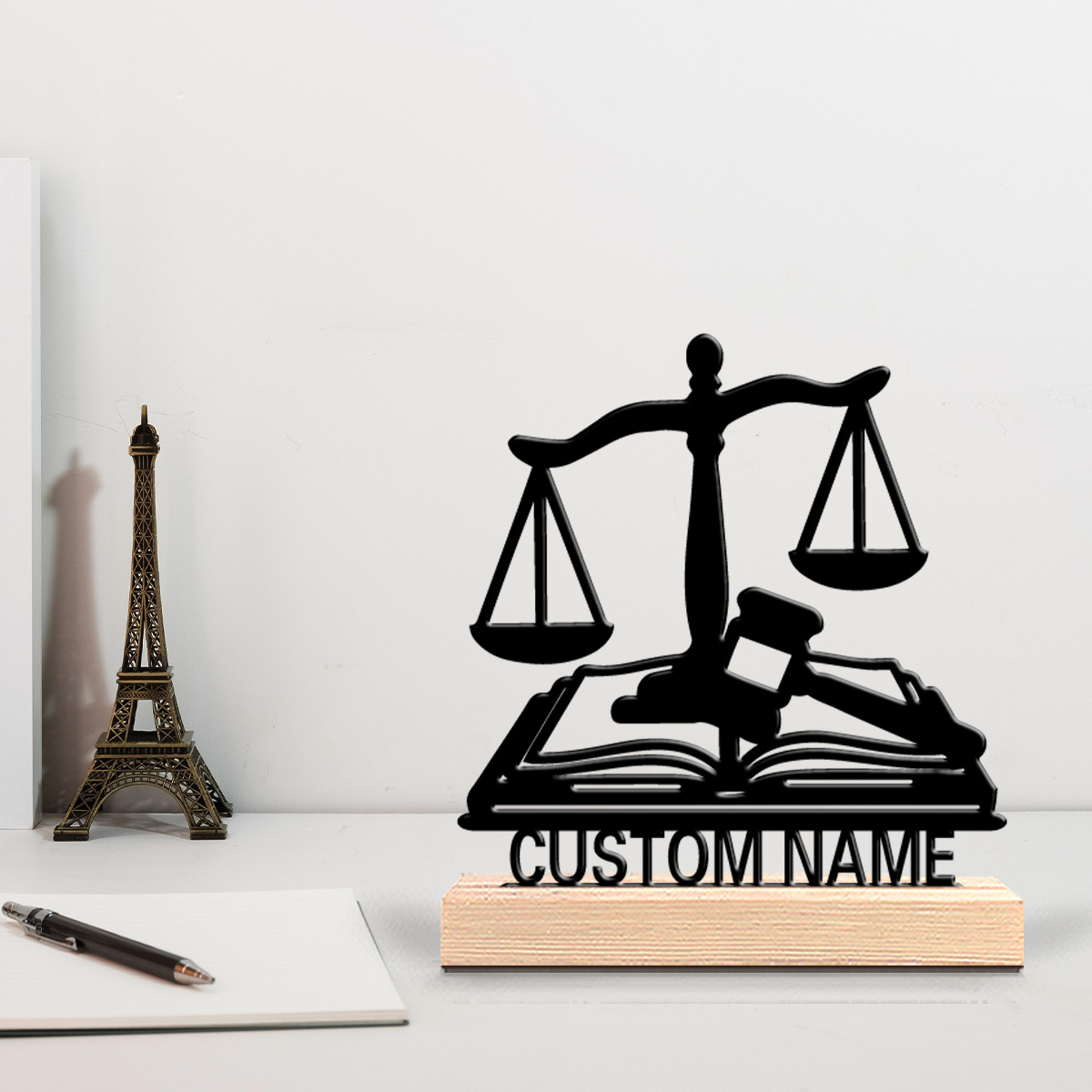 Engraved Wood Frame - 1個入り 楽しいパーソナライズされたカスタムバランスメタルアート 木製ベース付き卓上装飾 ダンス愛好家への木製フレームギフト、p