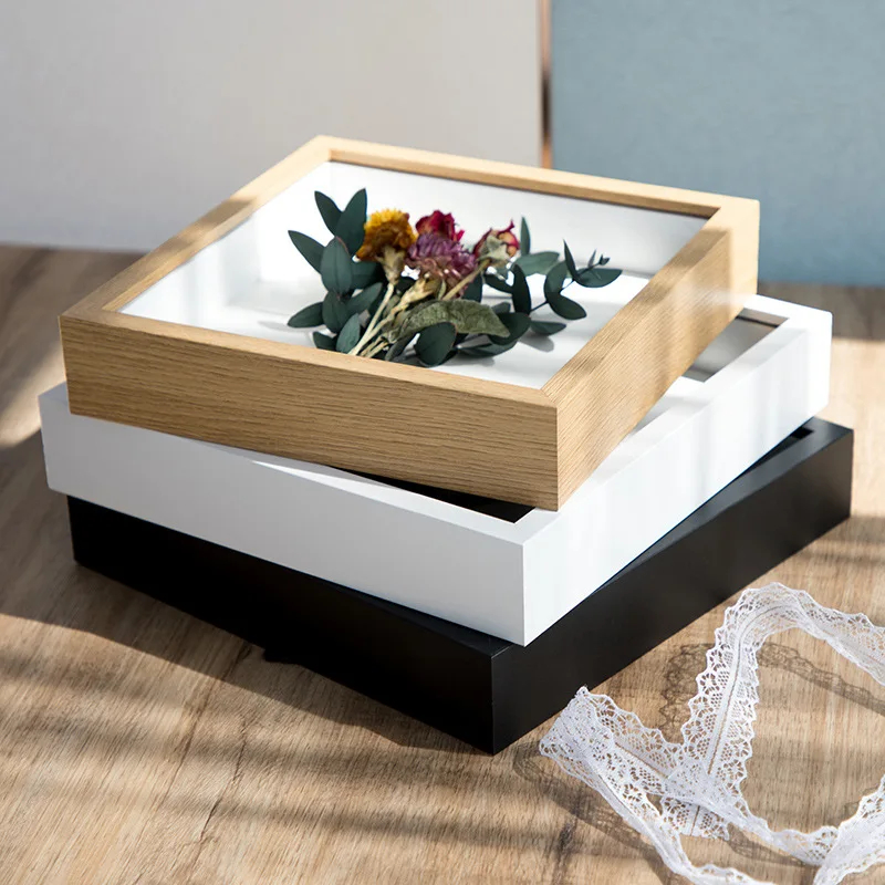 深さ3cmの木製フレームを備えた9インチのシャドーボックス。 - Engraved Wood Frame のレビューと価格