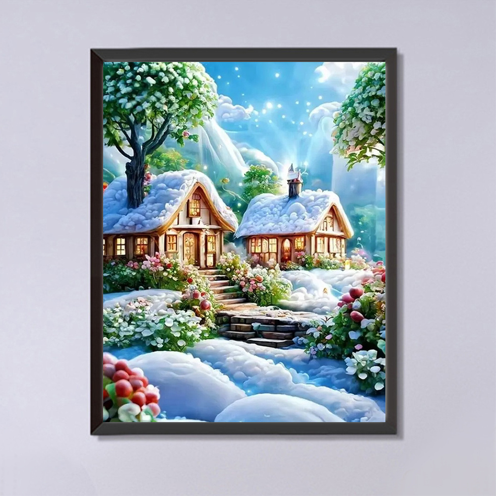 Momoart-庭のモザイクダイヤモンド絵画,ラインストーン - Photo Mosaic Print のレビューと価格