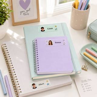 カスタマイズされた写真入り名前入りクラスステッカー、パーソナ - Personalized Name Box のレビューと価格