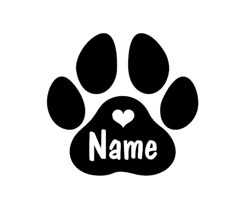 2個入り ネーム入りパーソナライズド足跡デカール |   カ - Pet Portrait Custom のレビューと価格